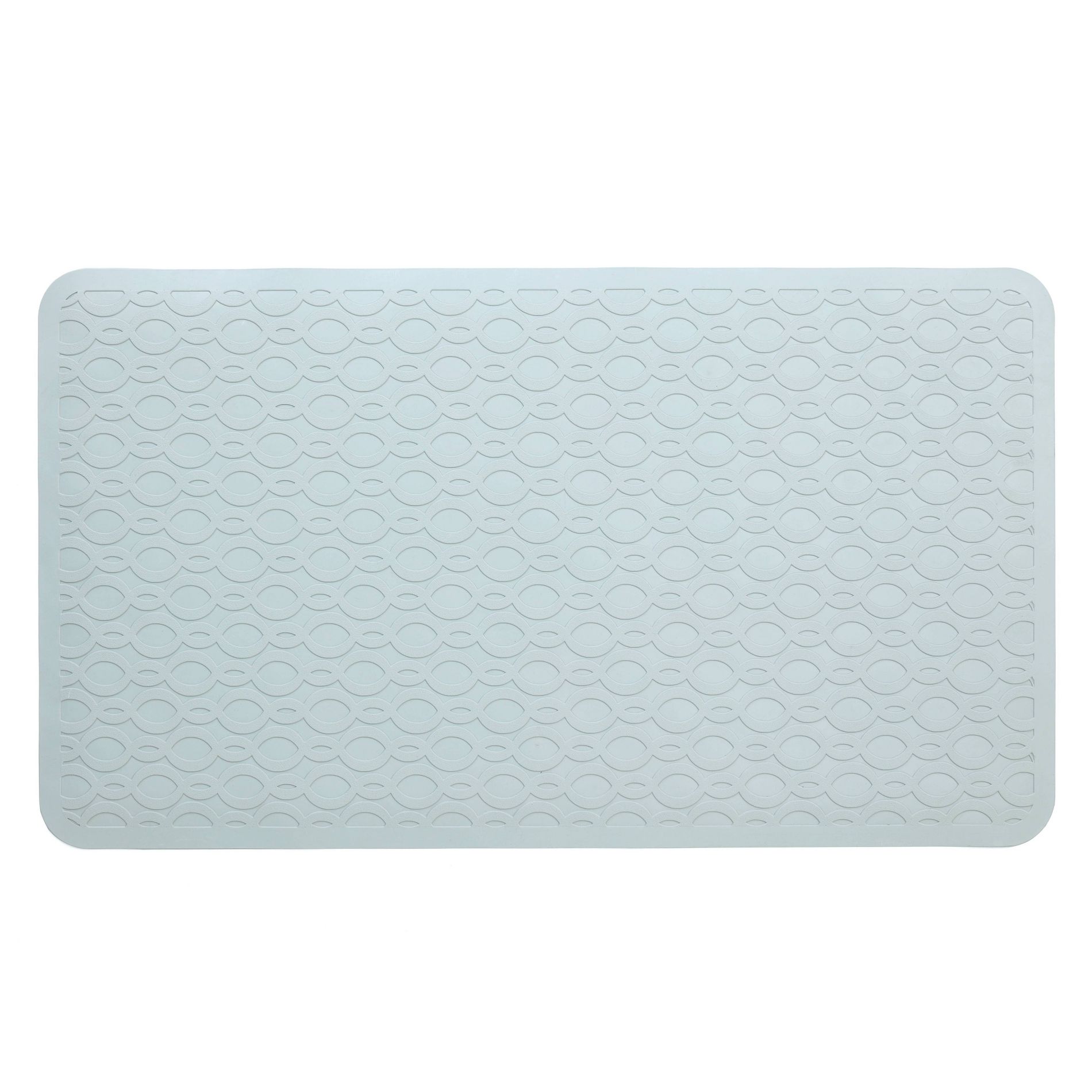 L Non-Slip Rubber Bathtub Mat Gray - Slipx Solutions