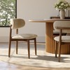 POVISON Fully Assembled Mid-Century Modern Wood Dining Chairs Set of 2，Curved Soft Backrest and Wood Legs for Kitchen,Cafe,or Living Room - 2 of 4