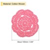 Unique Bargains Cotton Embroidered Lace Vintage Coasters 4 Pcs 3.94" - 2 of 4