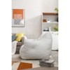 CAVINAS Teddy Fabric Tufted Foam Bean Bag Chair,Soft Bean Bag Couch,Accent Chairs for Living Room - 2 of 4