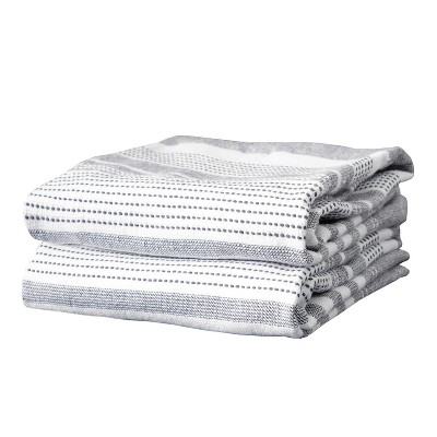 T-fal Dual Terry Stripe Kitchen Towel  2 Piece Set