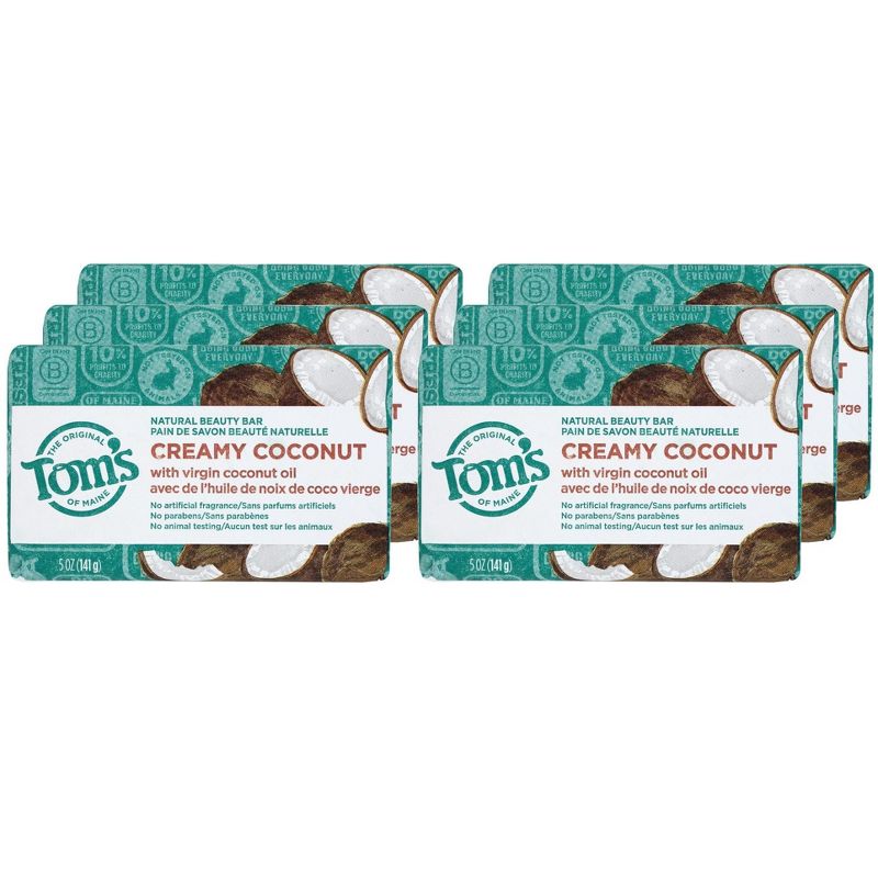 Tom's Of Maine Creamy Coconut With Virgin Coconut Oil Soap Bar - Case of 6/5 oz, 1 of 7