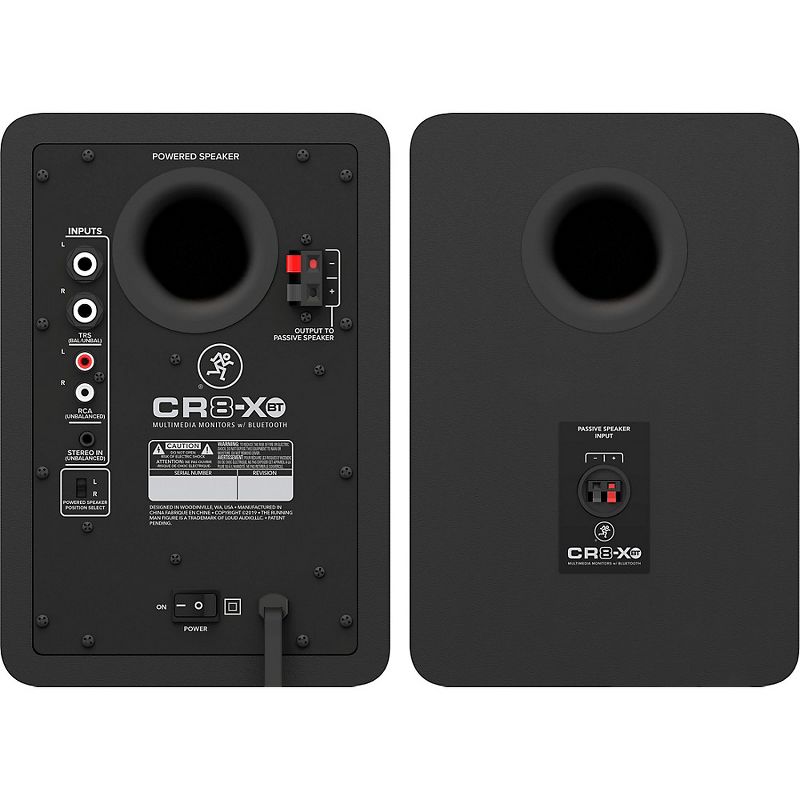Mackie CR8-XBT 8" Active 160W Bluetooth Multimedia Studio Monitors, Pair, 2 of 3
