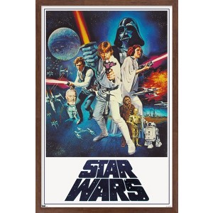 Trends International Star Wars: A New Hope - One Sheet (No Billing Block) Framed Wall Poster Prints - 1 of 4