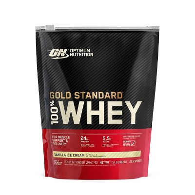 ON 100% Gold Standard Whey - Vanilla Ice Cream - 24oz