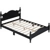 Full Size/Queen Size Wood Bed,with Wood Headboard/Mattress Foundation/No Box Spring Needed - 2 of 4