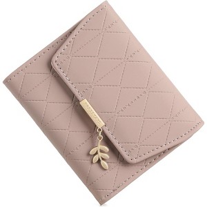 FATMOON Small Wallet for Women Leather RFID Blocking Card Holder Easy-to-Use Bifold with Zipper Coin Pocket & ID Window - 1 of 4