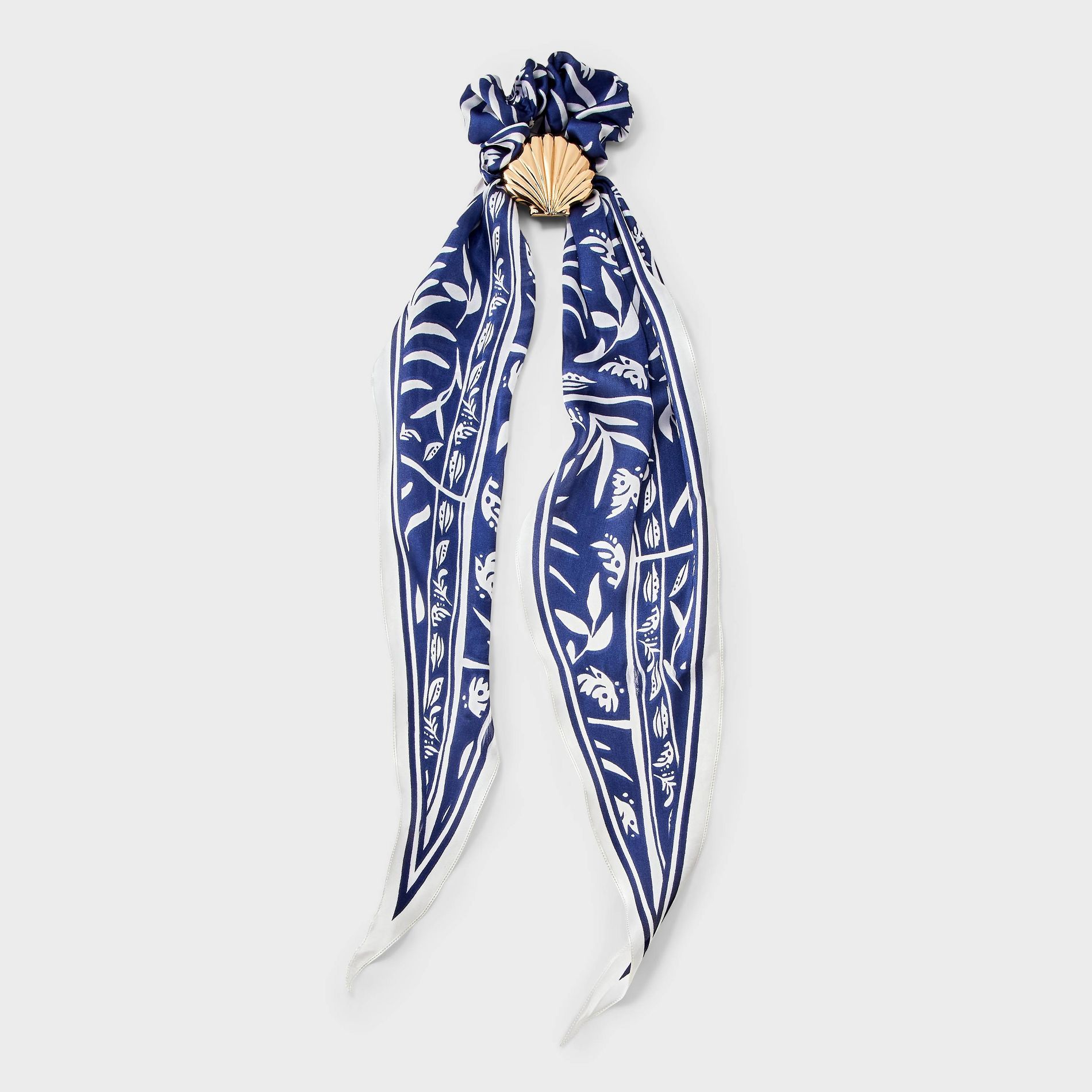Floral Printed Twister with Tails and Charm - A New Day™ Blue