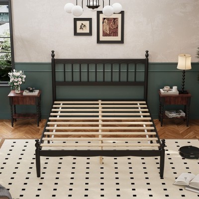 FUFU&GAGA Solid Wood Classic Bed Frame High Load - bearing Even Support