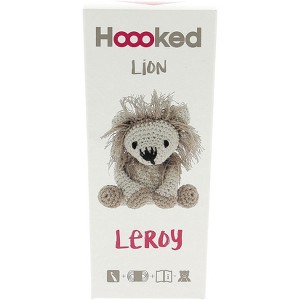 Hoooked Amigurumi DIY Kit W/Eco Barbante Yarn-Lion Leroy - Beige & Taupe - 1 of 4