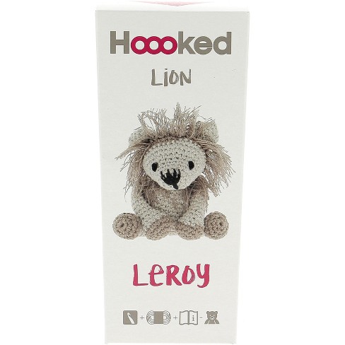 Hoooked Amigurumi DIY Kit W/Eco Barbante Yarn-Lion Leroy - Beige & Taupe - image 1 of 4