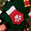 Unique Bargains Christmas Stockings Paw Fabric 5.91"x3.94" 1 Pc - 2 of 4
