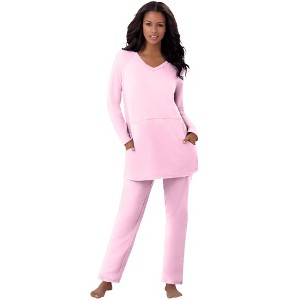 Dreams & Co. Women's Plus Size 2-Piece Lounge Set - 1 of 4