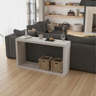 Royal Hampton Mango Wood Handcrafted Open Frame Sofa Console Table, 52 Inch