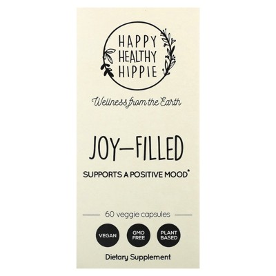 Happy Healthy Hippie Joy-Filled,  Supports a Positive Mood, 60 Veggie Capsules