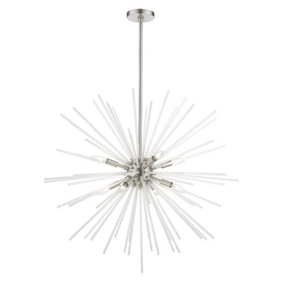 Livex Lighting Uptown 8 - Light Chandelier in  Brushed Nickel