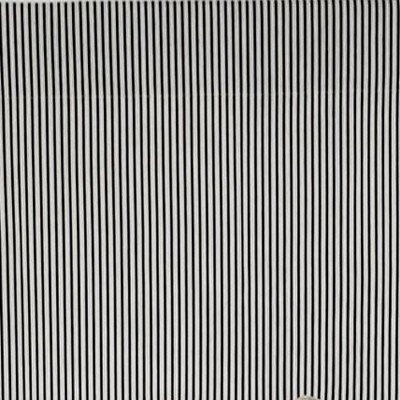 Black and White Striped Cotton Window Valance 50" x 17"