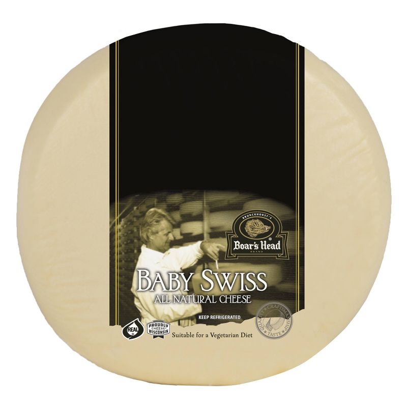 Boar&#39;s Head Baby Swiss Cheese - 5lbs - price per lb, 3 of 5