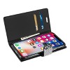 Reiko iPhone X/iPhone XS Diamond Rhinestone Wallet Case in Black - 3 of 4