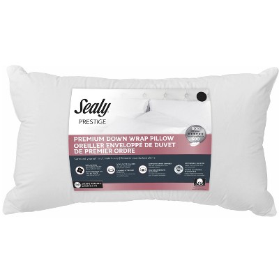 Sealy King 300 Thread Count Premium Down Wrap Bed Pillow