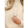 Sanctuary Project by sanctuaire White Pearlescent Statement Triangle Pendant Necklace Gold - 3 of 3