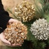 5"H Sullivans Christmas Glittered Hull Ball Ornaments Set of 3  Multicolor - 3 of 3