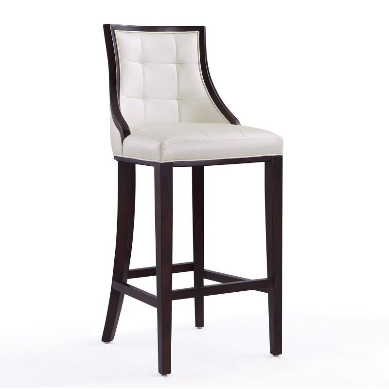Set of 2 Fifth Avenue Upholstered Beech Wood Faux Leather Barstools - Manhattan Comfort, 4 of 11