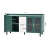 59'' Sideboard Buffet Cabinet, Coffee Bar Cabinet with 2 Drawers, Wood Kitchen Console Table, Accent Storage Cabinet for Living Room Entryway - 4 of 4