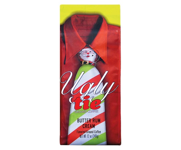 Paramount Coffee Ugly Tie Butter Rum Cream Medium Roast Ground Coffee 12 oz
