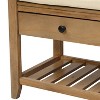 PAGED Storage Bench Modern Wooden Shoe Rack with Drawers, Shelf and Cushion for Mudroom, Bedroom, Entryway - 3 of 4