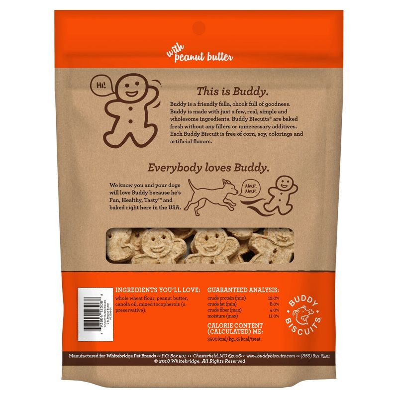 Buddy Biscuits Oven Baked Crunchy Peanut Butter Dog Treats, 3 of 18