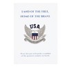 Anna-Kaci USA American Flag Shield with Bird Wings Silver Tone Brooch with Patriotic Gift Message Card & Envelope Jewelry Gifts - 2 of 4