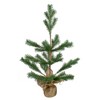 Northlight Real Touch™️ Ponderosa Pine Medium Artificial Christmas Tree Jute Base Decoration – Unlit - 2' - 2 of 4