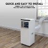 8,000 BTU 4-in-1 Portable AC - Cool/Dehumidify/Fan + LED for 350SqFt, Remote, Quiet Sleep & Timer - 3 of 4