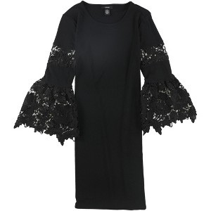 Alfani Womens Lace-Sleeve A-line Dress - 1 of 1