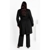 Women's Plus Size Gillian Coat - black | CITY CHIC - image 2 of 4