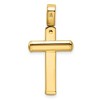 Black Bow Jewelry 14k Yellow Gold Polished Crucifix Pendant, 17 x 33mm - 3 of 4
