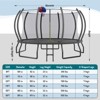 AMERLIFE 8FT 10FT 12FT 14FT 15FT 16FT Outdoor Trampoline with Enclosure Net and Ladder, Recreational Trampolines for Kids and Adults - 2 of 4