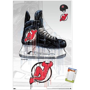 Trends International NHL New Jersey Devils - Drip Skate 21 Unframed Wall Poster Prints - 1 of 4