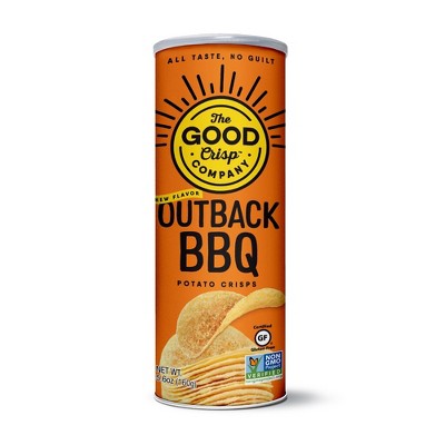The Good Crisp Company Gluten Free Outback BBQ Snack Chips, 5.6 oz, (Pack of 2)