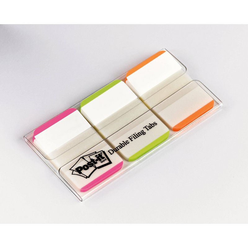Post-it 66ct 1&#34; Repositionable Filing Tabs with On-the-Go Dispenser - Pink/Green/Orange, 3 of 14