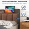 Lusimo Bed Frame Full Upholstered Platform Bed with Storage Headboard and Charging Station - 4 of 4