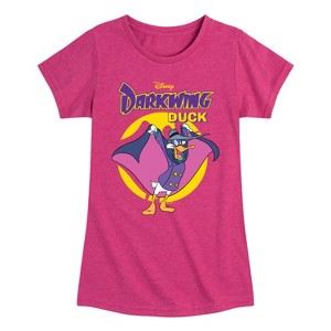 Girls' - Disney - Darkwing Duck Fitted Short Sleeve Graphic T-Shirt - 1 of 4