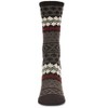 Memoi Women's Winter Fair Isle Cashmere Blend Crew Socks - 2 of 2