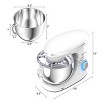 Costway 6 Speed 660W Dough Hook Whisk Beater 6.3Qt Tilt-Head Food Stand Mixer - 3 of 4