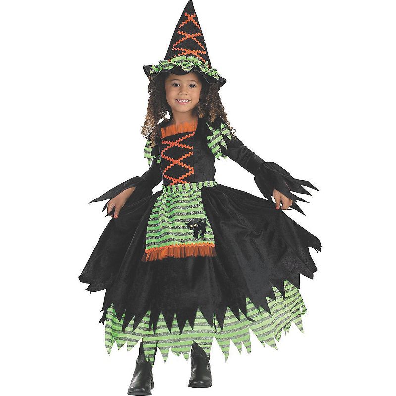 Disguise Toddler Girls' Storybook Witch Dress Costume, 1 of 4