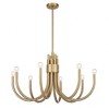 Savoy House Sorrento 8 - Light Chandelier in  Noble Brass - 4 of 4