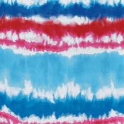 paradise blue multi tie-dye stripe