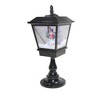 Northlight Lighted Musical Snowman Snowing Black Christmas Street Lamp - 25.25" - 2 of 3