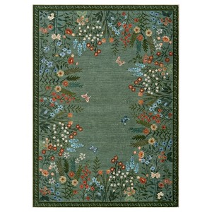 Washable Hallway Runner Rug – Non-Slip Botanical Floral Carpet for Bedroom, Living Room, Guest Room - 1 of 4